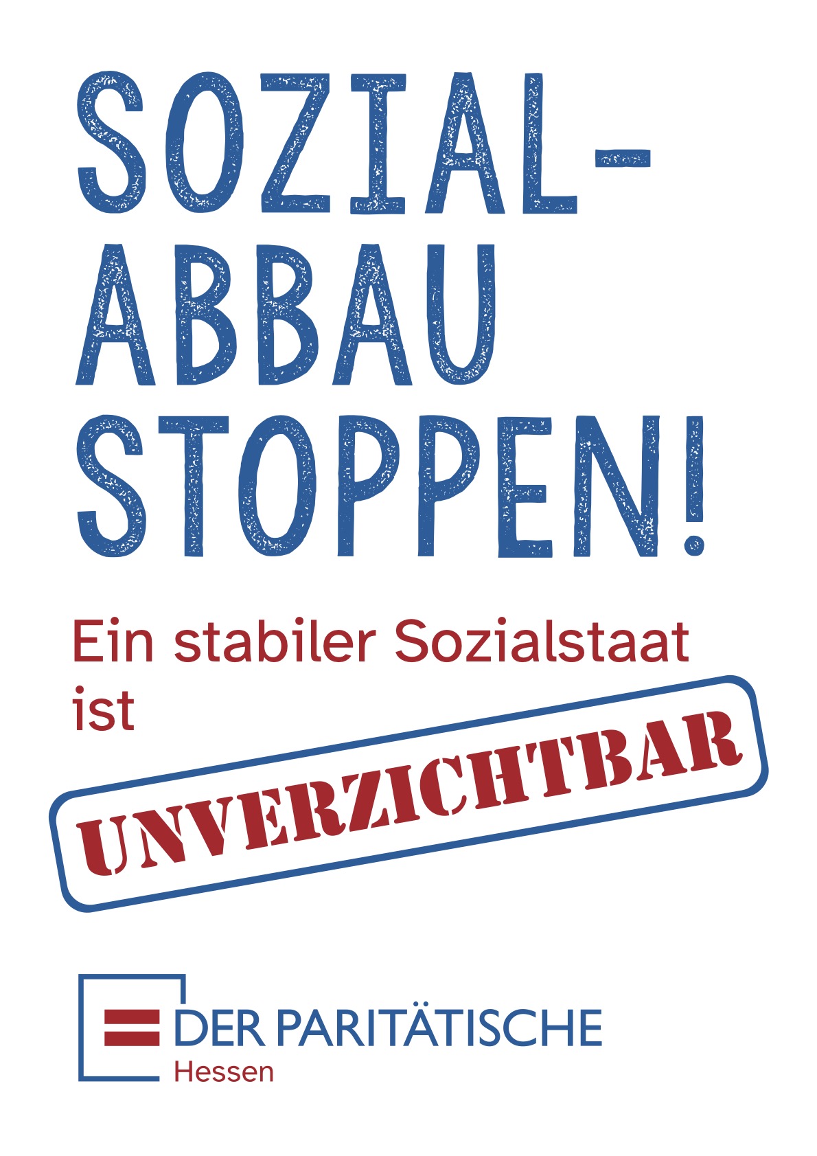 Plakat Sozialabbau stoppen